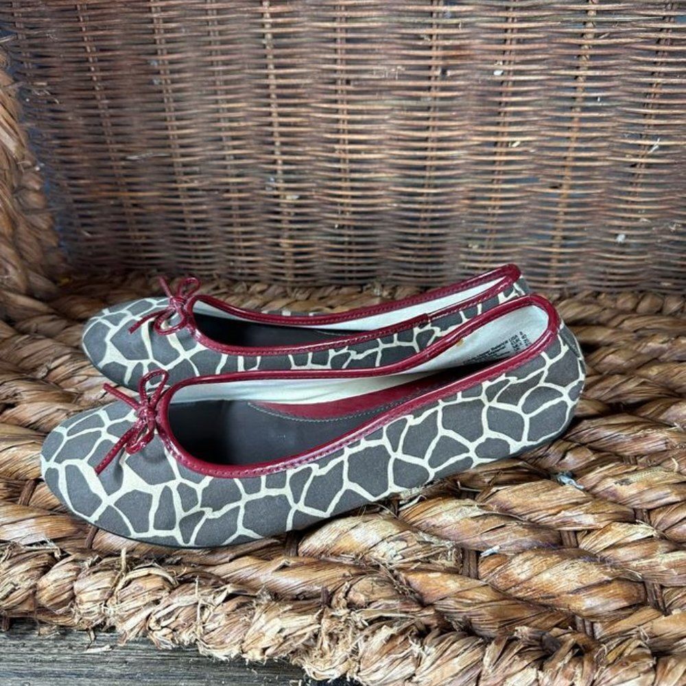 Dexter Sz 8 Women's Animal Print‎ Slip On Flat Shoes - Picture 6 of 7